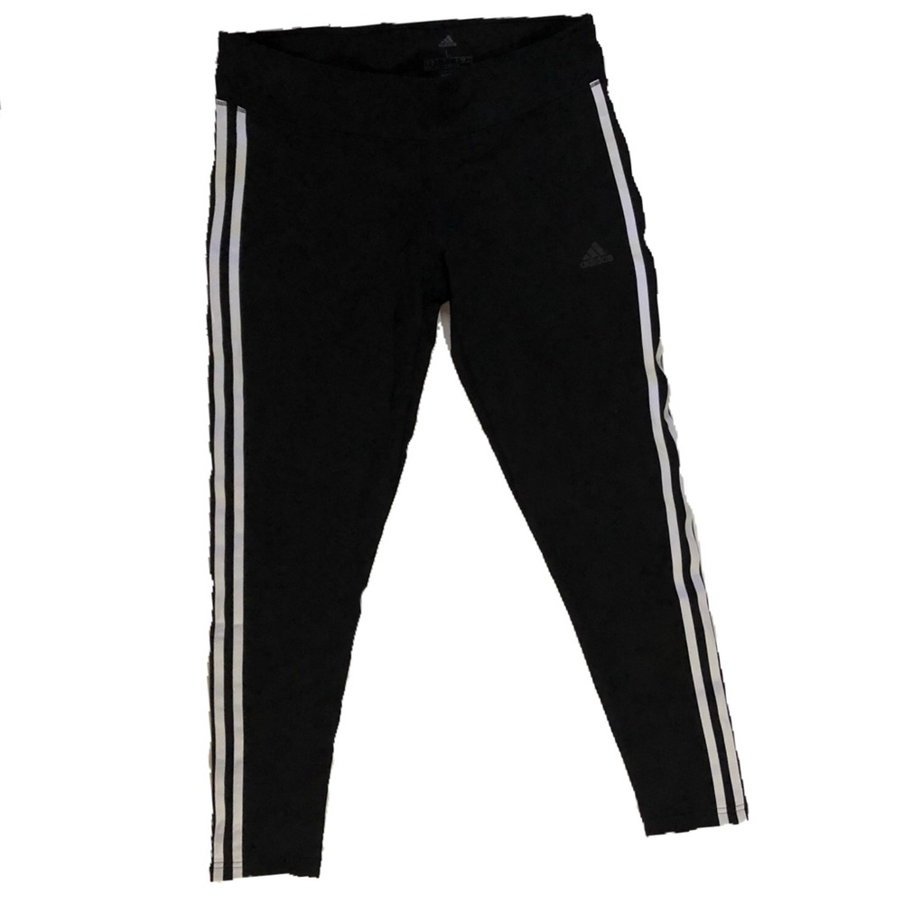 Adidas ClimaLite black and white workout leggings